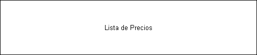 Lista de Precios